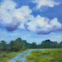 SOLD - Sky and Land IV - 12"x12"