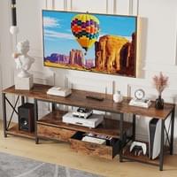 TV Stand with Fabric Drawer