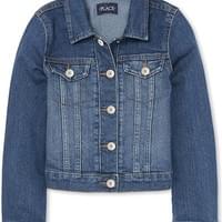 Girls' Basic Denim Jacket