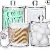 4 Pack Acrylic Qtip Holder