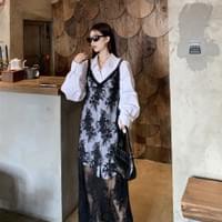 WOMEN SPRING MESH T SHIRT SET