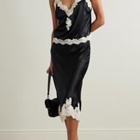 SUMMER STRETCHY SATIN LACE SET