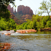Unwind in Sedona’s vortex landscapes and luxury spas, with private tubs and red rock views