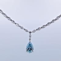 Collier Navette Et Poire