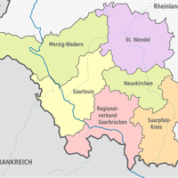 Saarland Karte