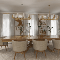 Traditional dining room featuring neutral color palette and cozy furnishings.