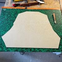 Réalisation d'un gabarit.