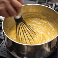 Making Pastel de Nata custard