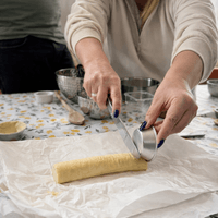 Preparing puff pastry