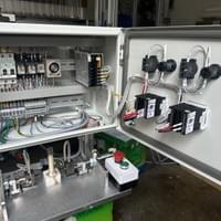 Custom control panel for industrial testing equipment
