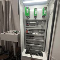 Polisher machine control panel with Mitsubishi PLC programming