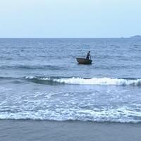 Fishing on the ocean.