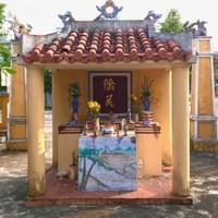 An altar on a street.