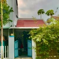 The gate to Connor's house.