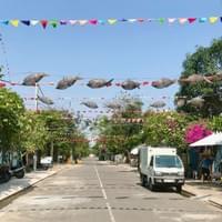 Main street in Tan Thanh.