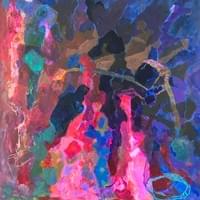 幻曲  丙烯布面 60x80cm