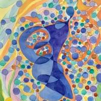 回声中的舞者No.4   水彩纸面 38x53cm