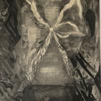 生命之翅    水墨纸面   69x137cm   2025