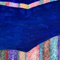 记忆断层  丙烯金属笔纸面  27x38cm  2025