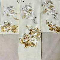 グレードアップ￥22,000白地に総刺繍。鶴や打ち出の小づち