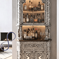 Silver Bar Cabinet