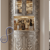 Silver Bar Cabinet