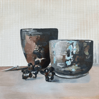 Pots, white stripes & gumnuts