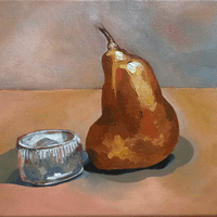 Pear with little pot