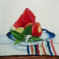 Watermelon and orange blossom