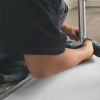 Glass Cabinet Install
