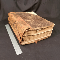 1602 bible, previously and poorly repaired 