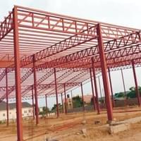 Warehouse with roof truss