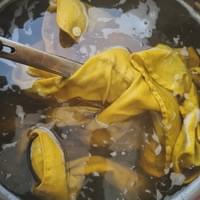 Naturally dyed garments