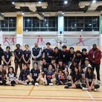 Our mixed volleyball team — united across grades and genders, built on trust, effort, and friendship.