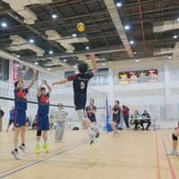 Flying high — bringing energy and aggression to every point.