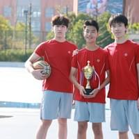 Celebrating victory and teamwork.