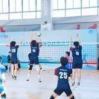 Flying high — bringing energy and aggression to every point.