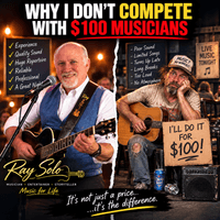 Don't compete with cheap music
