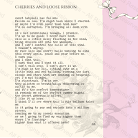 cherries and loose ribbon