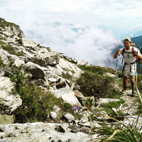 Weit-Wandern ein Tag von 120 