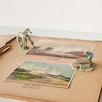 Giving Shape, 2017,  watercolor prints, eraser shavings