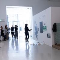 Mi-chan, 2023, wall painting, at Hiroshima City Museum of Contemporary Art