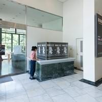 The Seven Ghosts of Museum Past, 2019, photograph, eraser shavings, short story