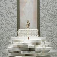 Kannon Dust, 2011, hanging scroll, eraser shavings