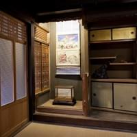 Kukurihime-no-Sono, 2016, hanging scrolls, prints, boxes, eraser shavings, video, mixed media