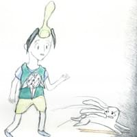 うさぎとフライパン