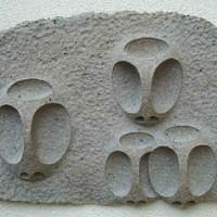 Moon and Three Street Lights