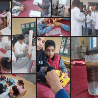 les élèves en pleine action