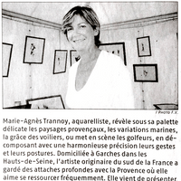 À Fuveau, l'aquarelliste Marie Agnès Trannoy décompose le geste des golfeurs