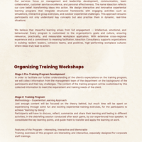 Organizing Training Workshops